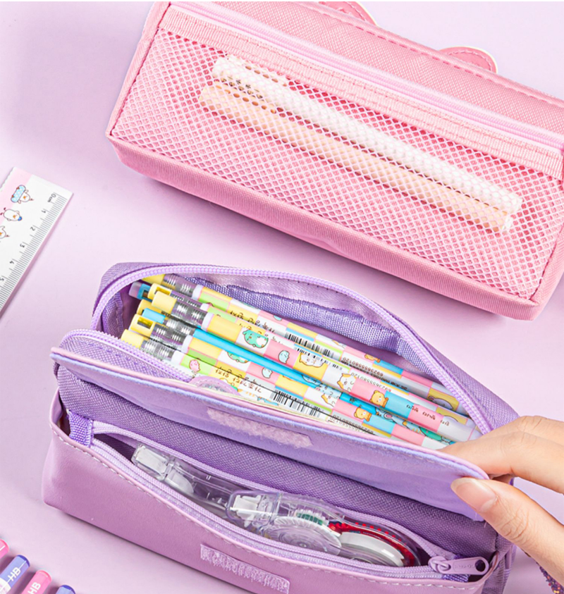 Kawaii Quicksand Pencil Case Large Capacity