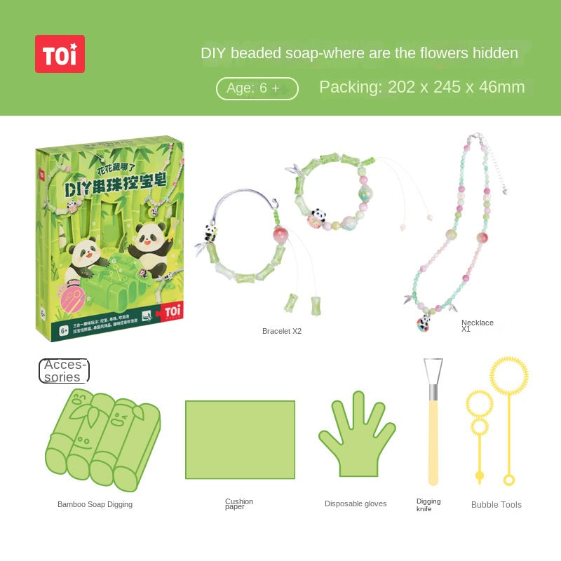 Toi DIY Beaded Treasure Hunt Soap-Where Is the Flower Collection Boy Girl Handmade Gift