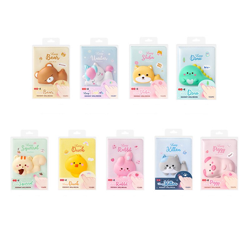 Cute Animals Squishy Notebook Unicorn Rabbit
