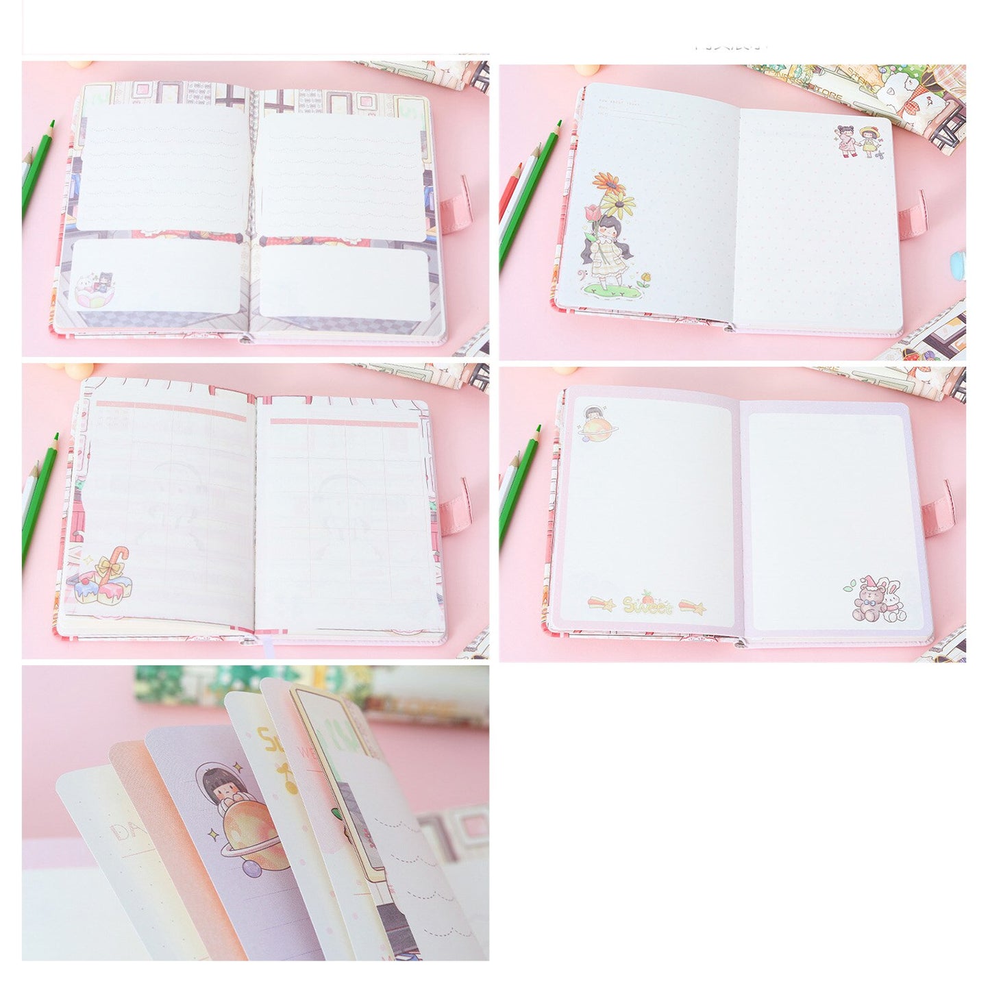 Kawaii Happy Shop Girl Notebook