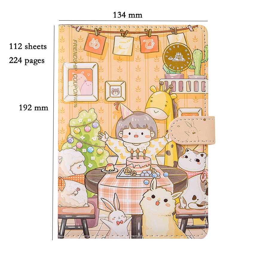 Kawaii Happy Shop Girl Notebook