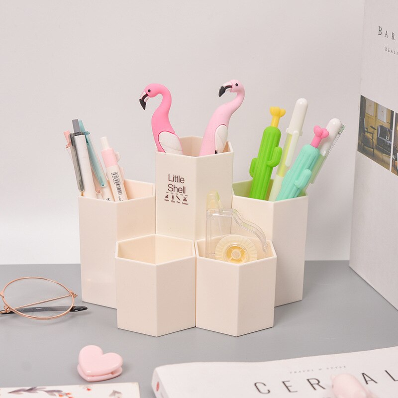 Cute Hexagonal Pen Holder