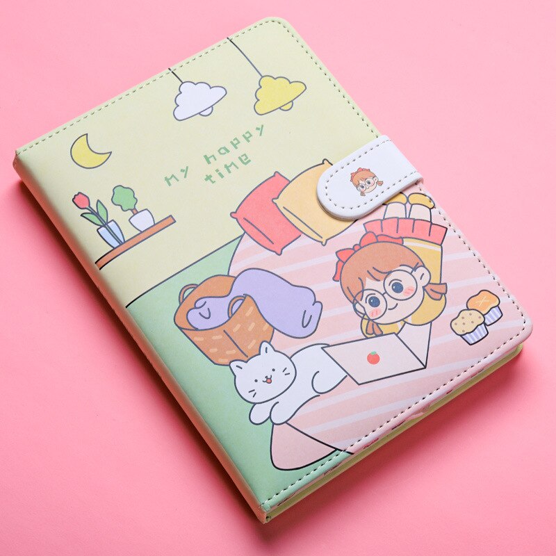 Cute Kawaii Soft Leather Diary Notebook