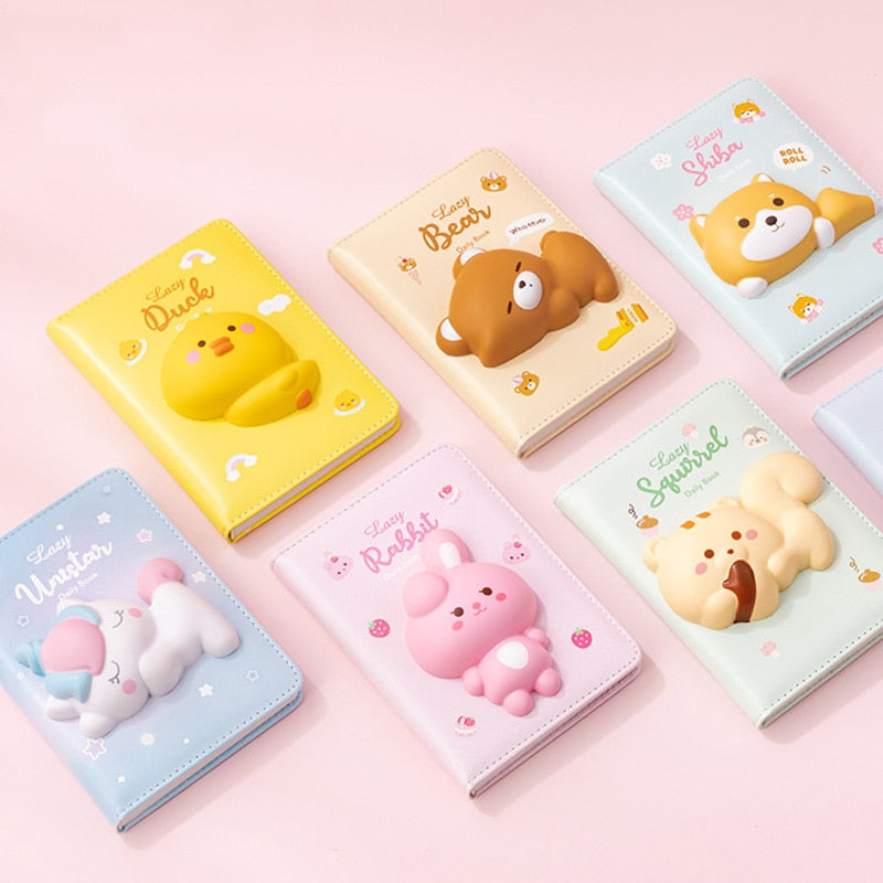 Cute Animals Squishy Notebook Unicorn Rabbit