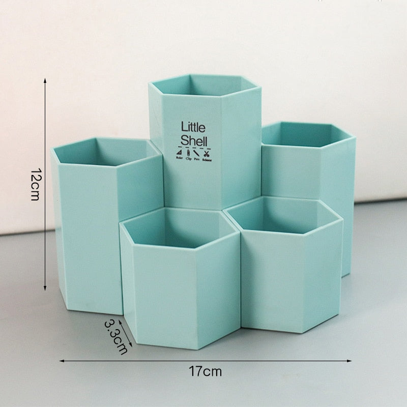 Cute Hexagonal Pen Holder