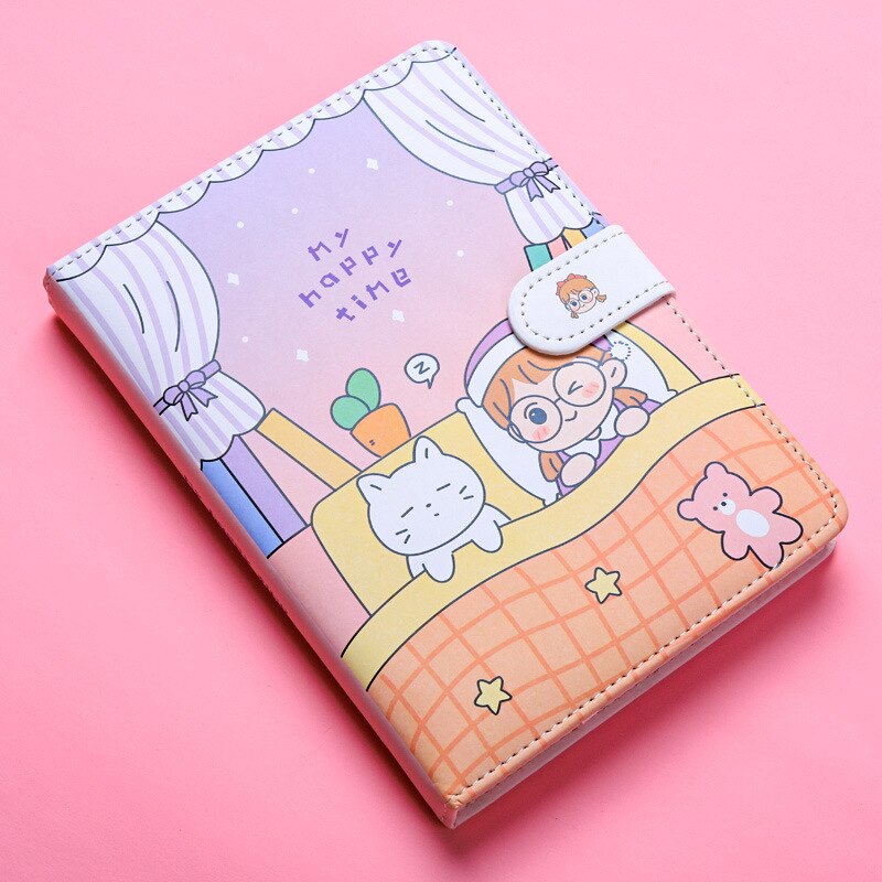 Cute Kawaii Soft Leather Diary Notebook