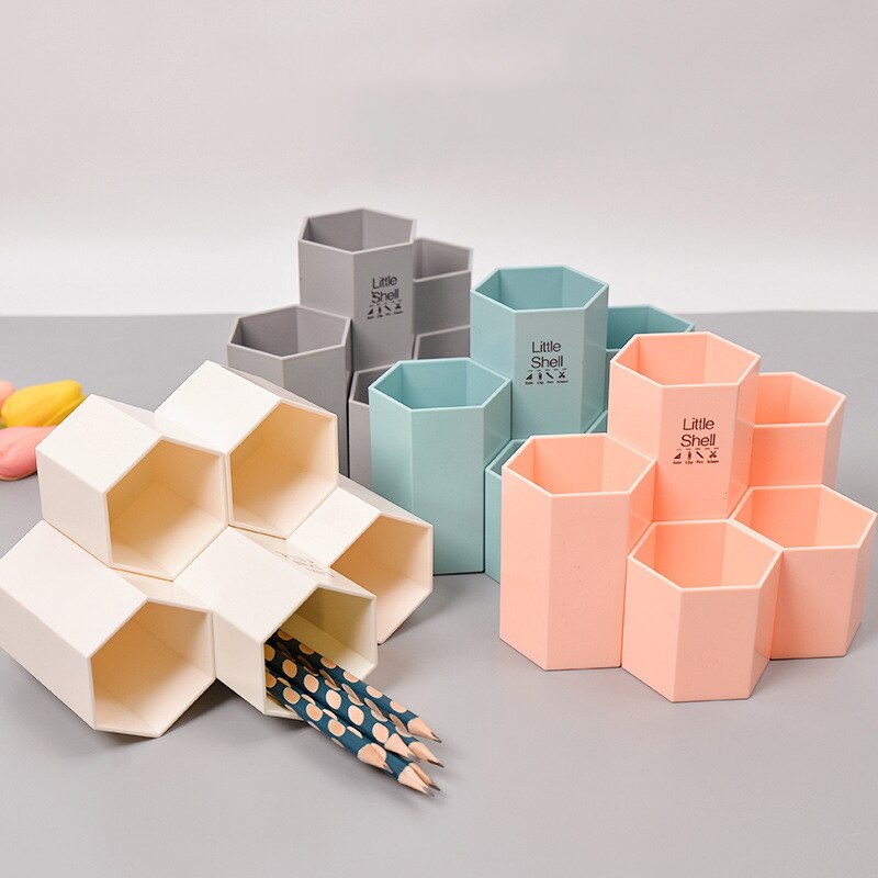 Cute Hexagonal Pen Holder