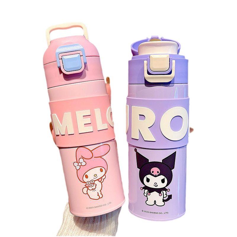 400Ml/500Ml Kawaii Thermos Portable Travel Water Bottle
