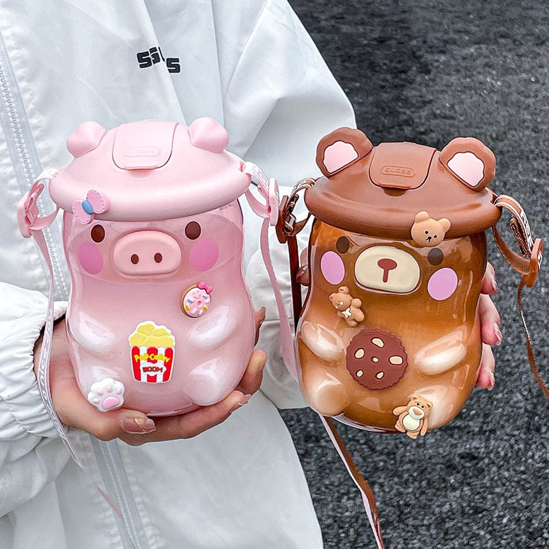 Kawaii Piggy Water Bottle 950ML