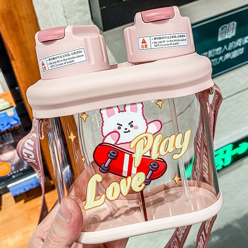 Kawaii Double Drinking Bottle 530ML