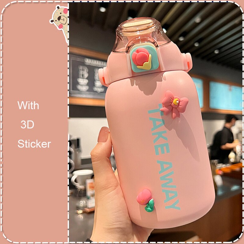 850ml Cute Stainless Steel Thermos Water Bottle