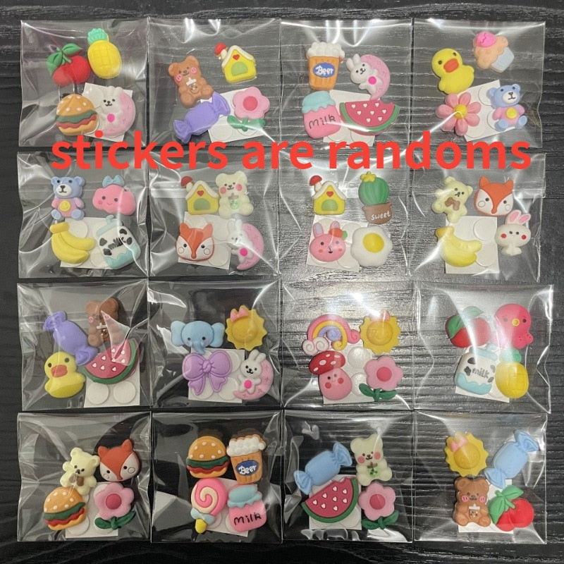 Cute Water Bottle with Lid Straw Sticker 700ml
