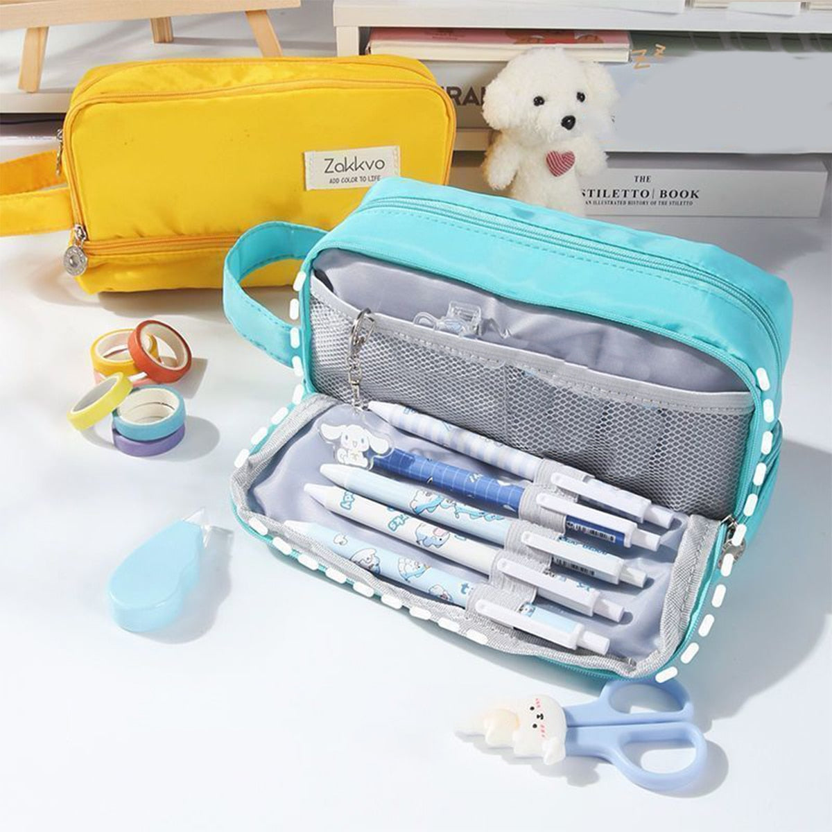 Large double-layer pencil case