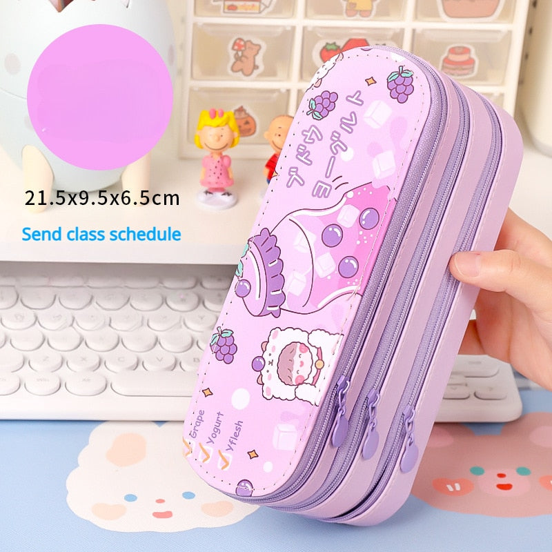 Cute Multi-layer Pencil Case