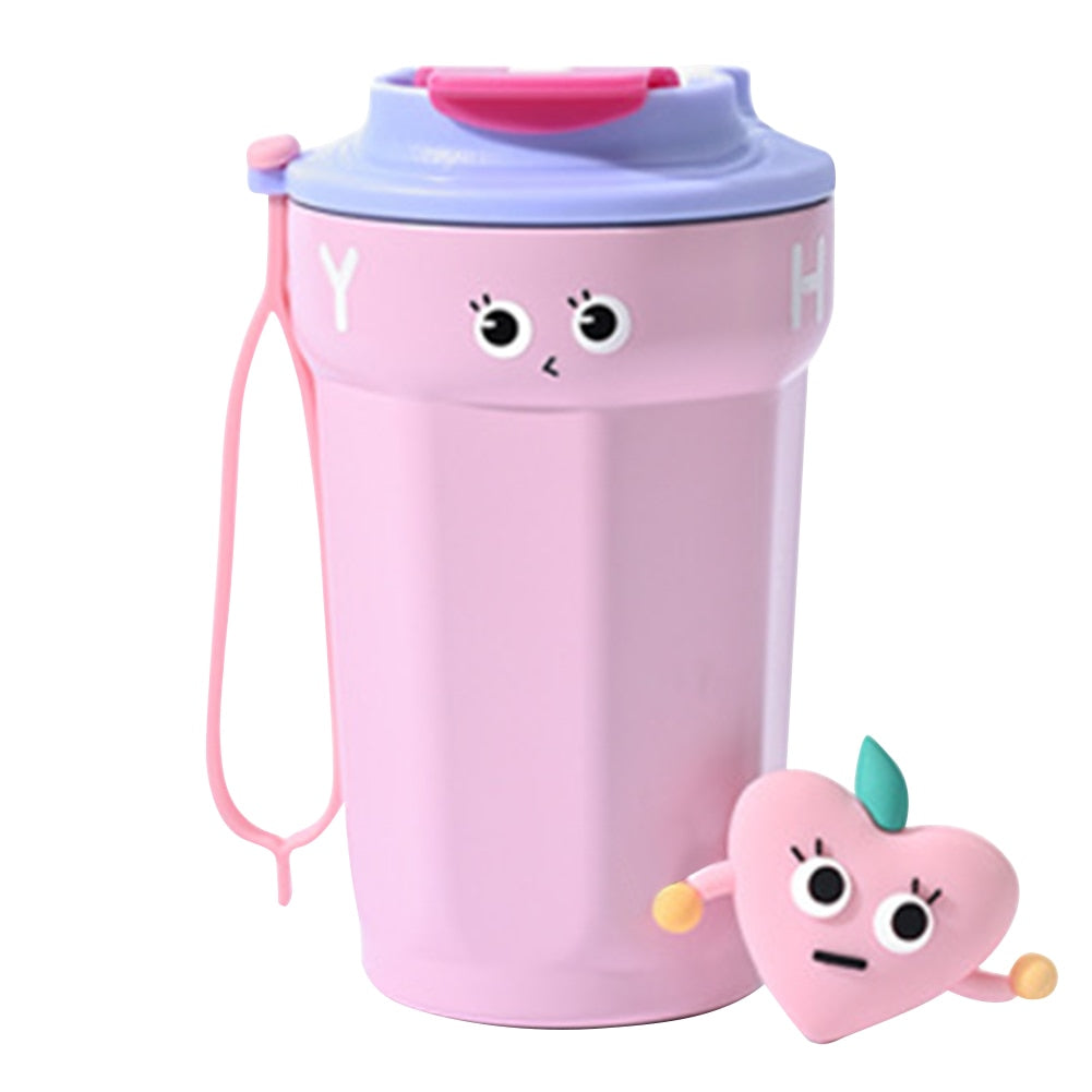 Kawaii Stainless Steel Vacuum Flask Coffee Mug 450ML