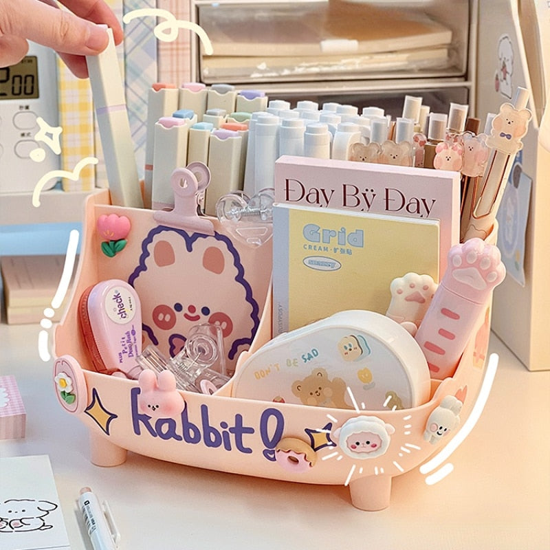 Kawaii Pen Holder Desk Organizer for Girls