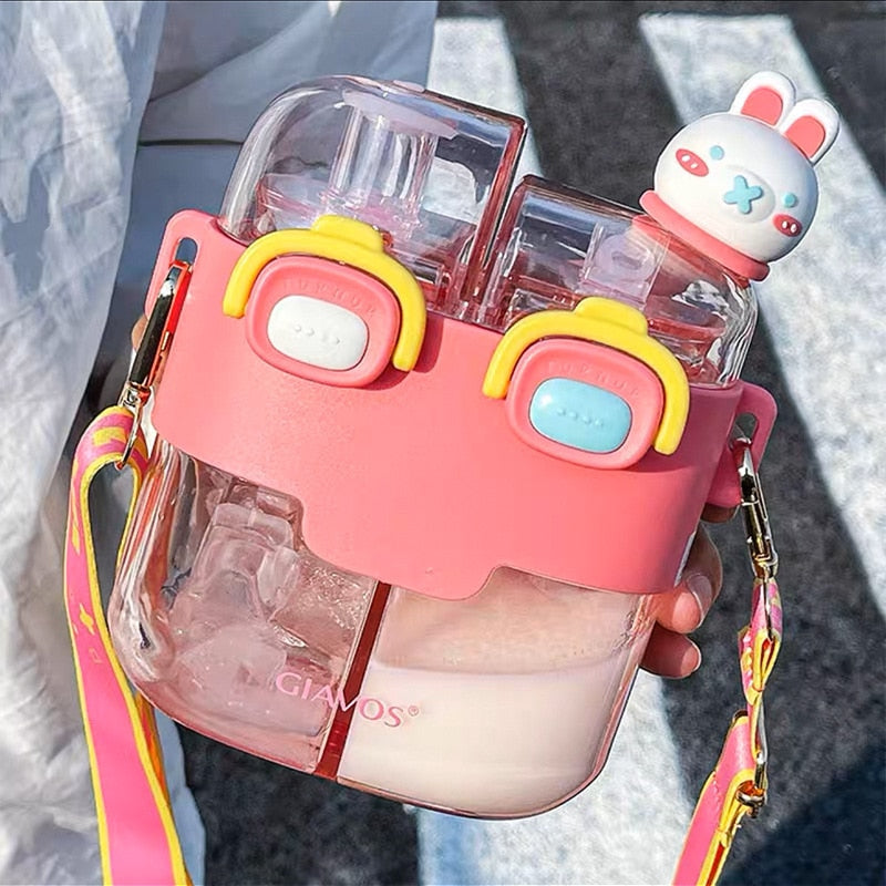 Kawaii Double Drinking Bottle 530ML