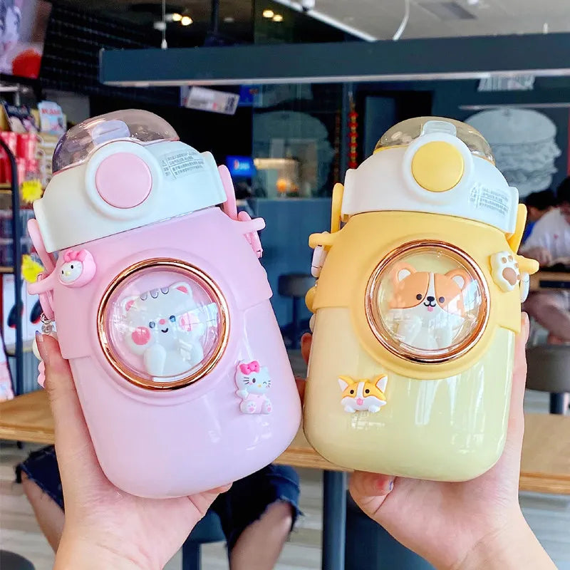 Kawaii Vacuum Flasks Portable Water Bottle 316 Stainless Steel 700ml