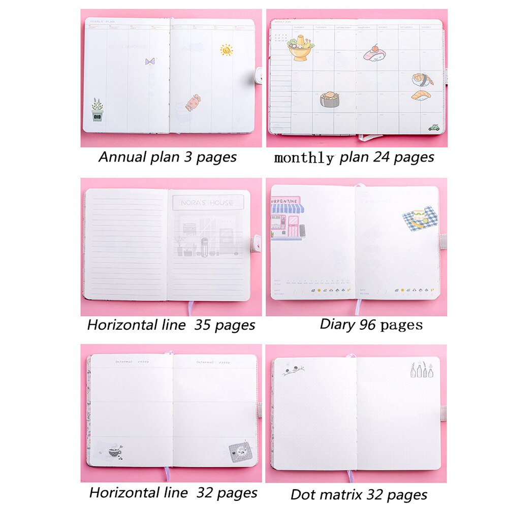 Cute Kawaii Soft Leather Diary Notebook