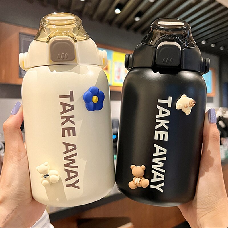 850ml Cute Stainless Steel Thermos Water Bottle