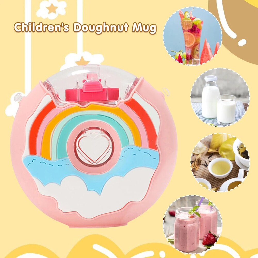 Kawaii Donut Water Bottles 380ML