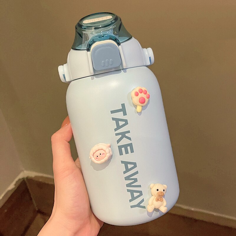 850ml Cute Stainless Steel Thermos Water Bottle