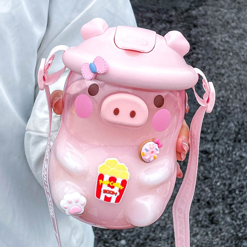 Kawaii Piggy Water Bottle 950ML