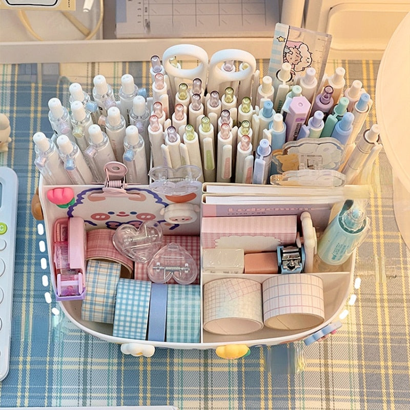 Kawaii Pen Holder Desk Organizer for Girls