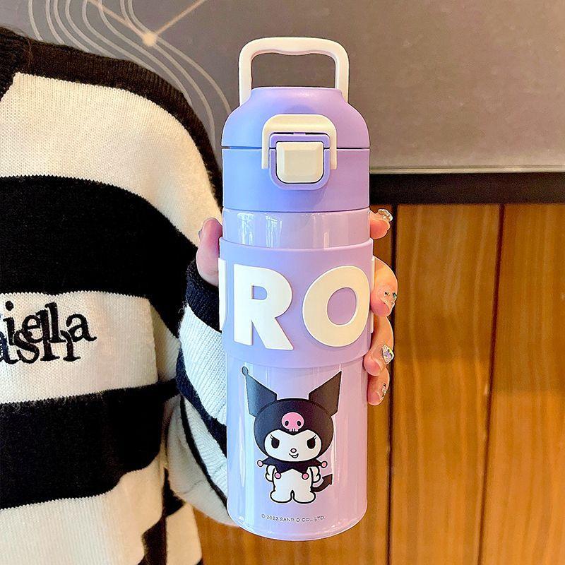 400Ml/500Ml Kawaii Thermos Portable Travel Water Bottle