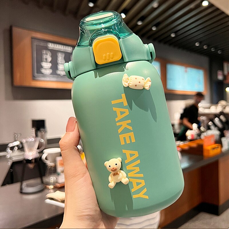 850ml Cute Stainless Steel Thermos Water Bottle