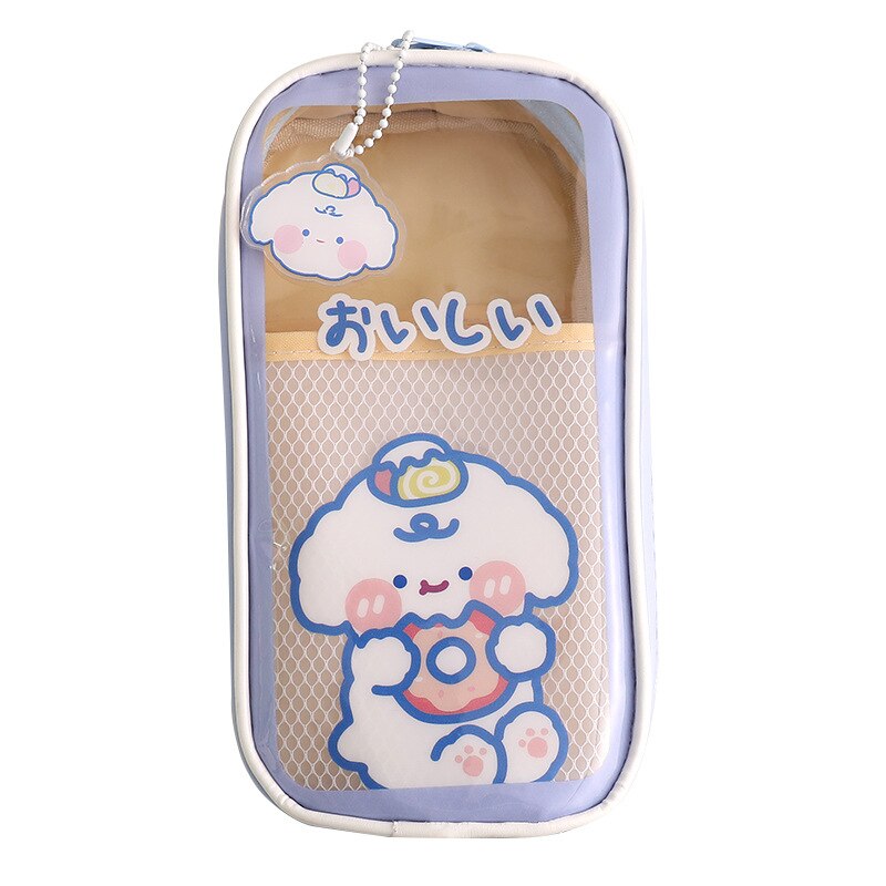 Cute Transparent Pencil Case Large-capacity