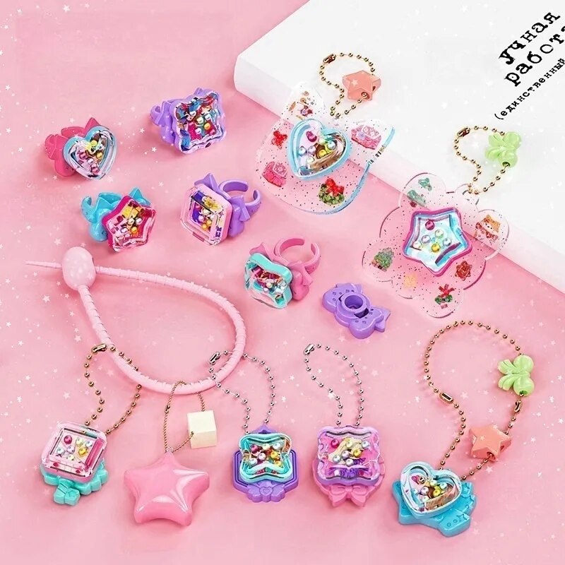 Magic Book Toy DIY Sticker Machine Set Creative Gift for Girls Kids