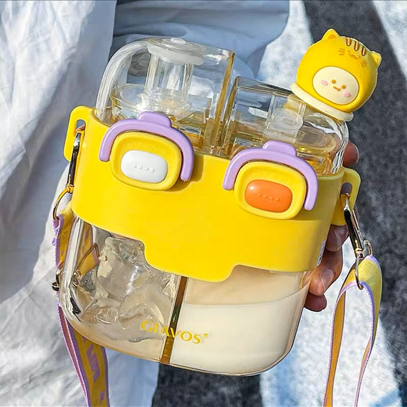 Kawaii Double Drinking Bottle 530ML