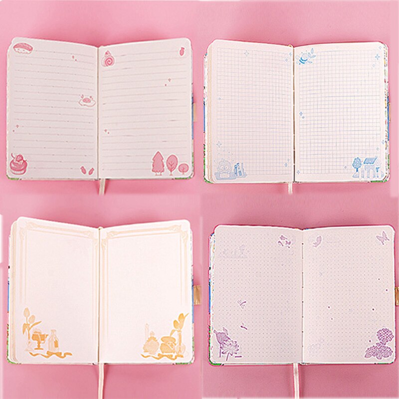 Kawaii Cute Soft Leather Diary Notebook with Magnetic Button