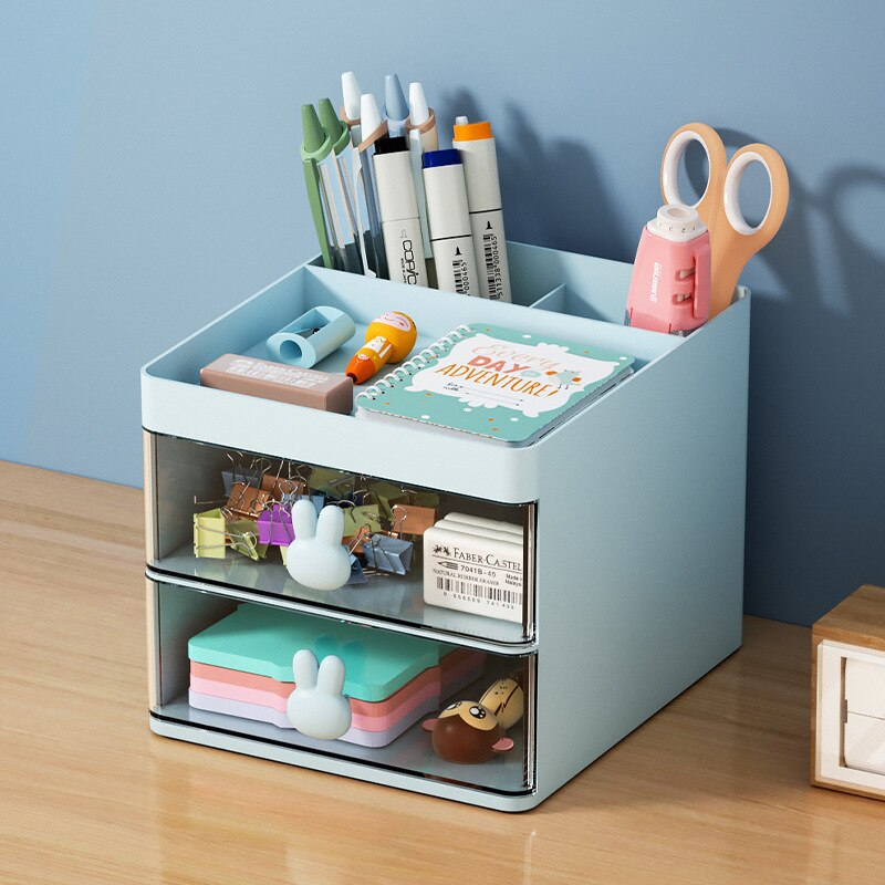 Cute Pen Holder With Two Drawer