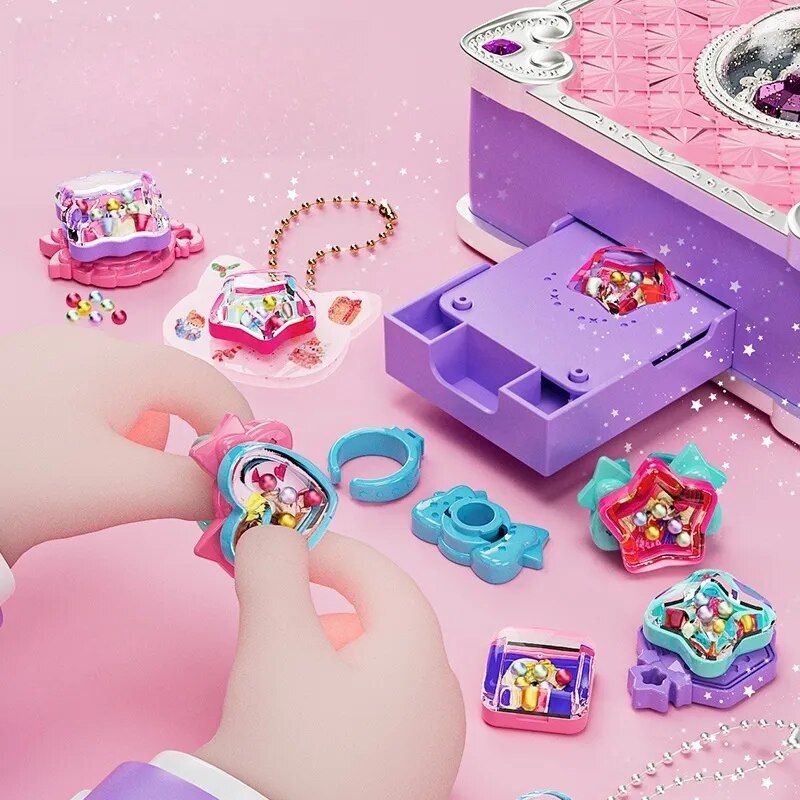 Magic Book Toy DIY Sticker Machine Set Creative Gift for Girls Kids