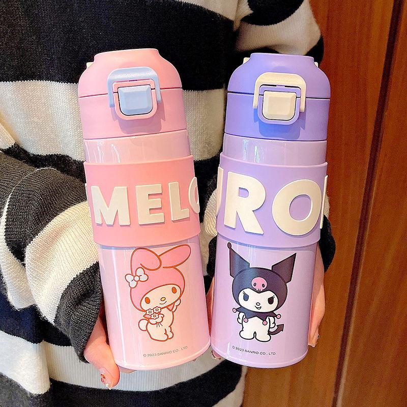 400Ml/500Ml Kawaii Thermos Portable Travel Water Bottle