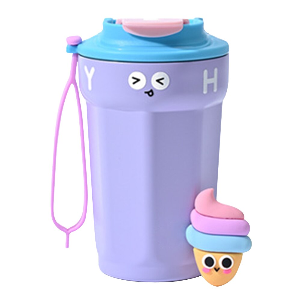 Kawaii Stainless Steel Vacuum Flask Coffee Mug 450ML