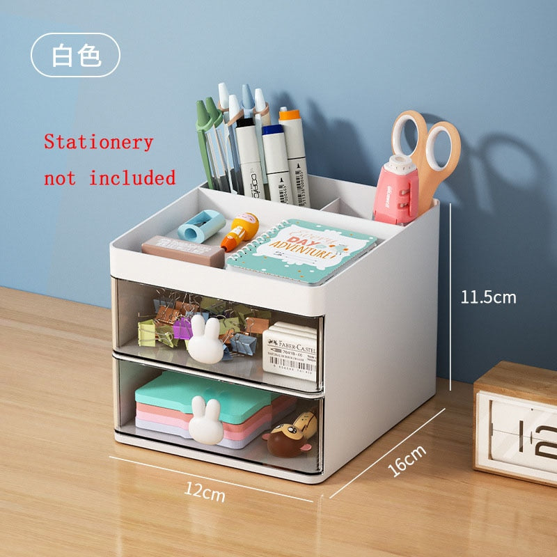 Cute Pen Holder With Two Drawer