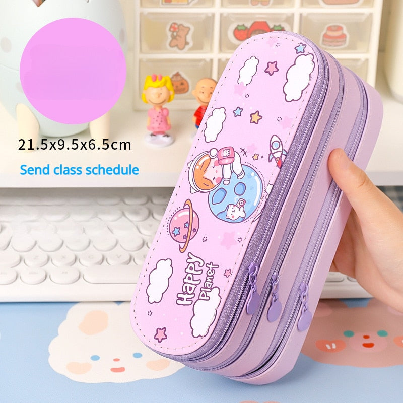 Cute Multi-layer Pencil Case