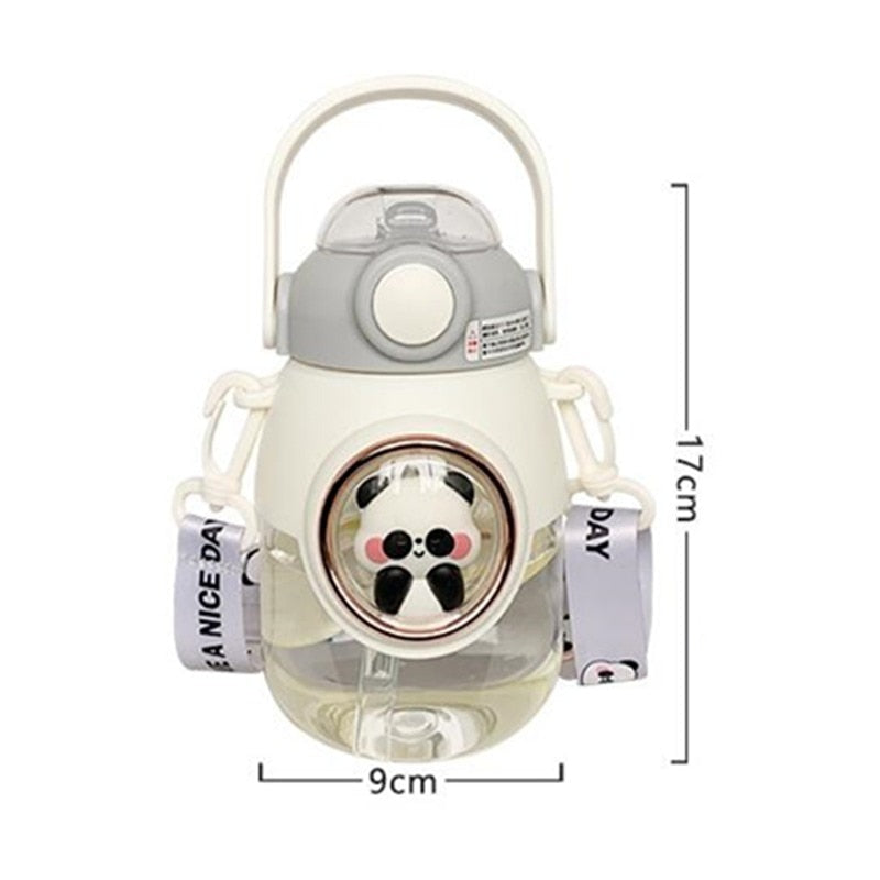 Kawaii Water Bottle with Straw 820ML