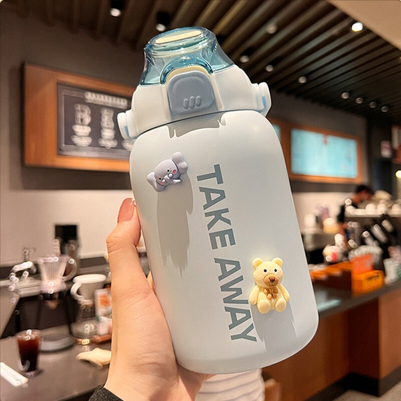 850ml Cute Stainless Steel Thermos Water Bottle