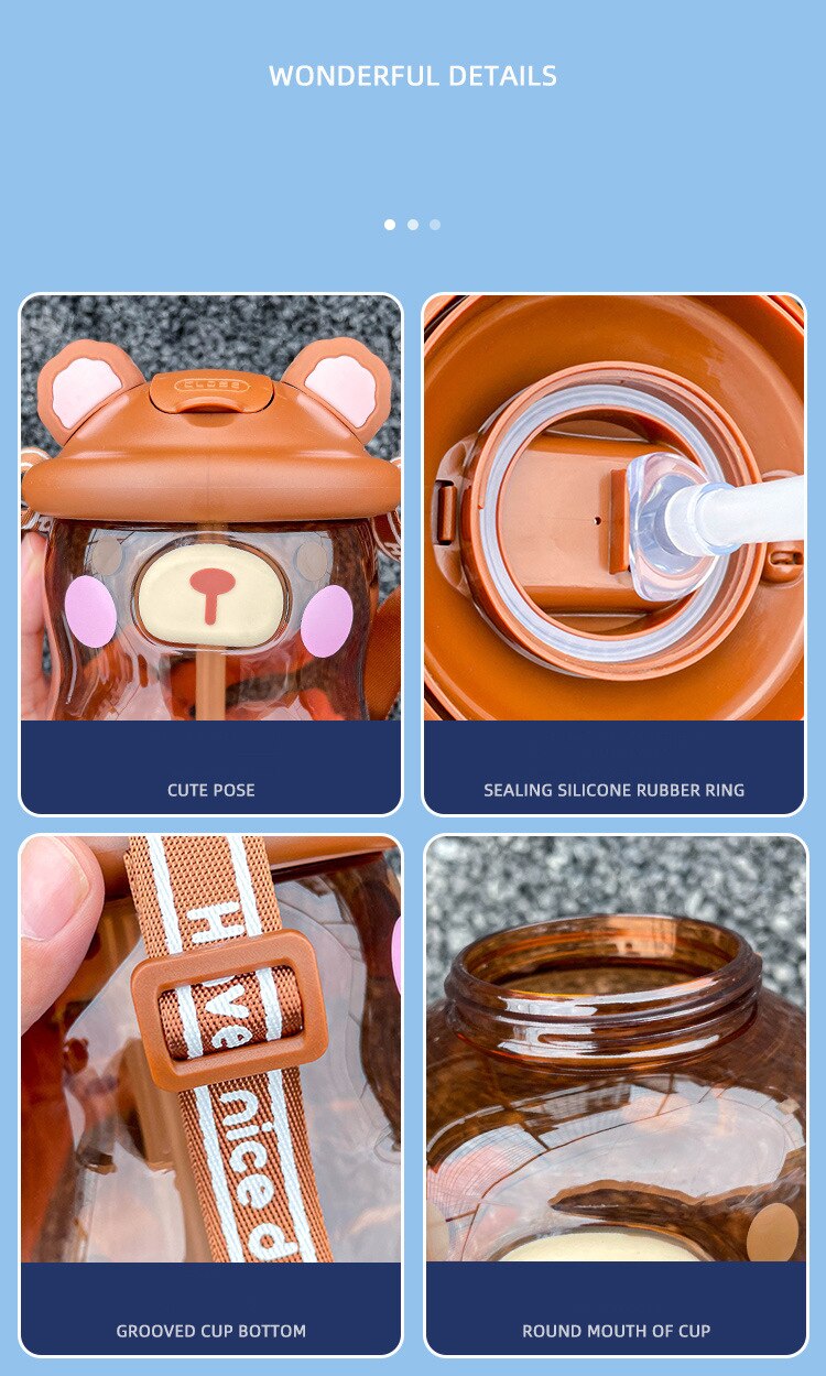 Kawaii Piggy Water Bottle 950ML