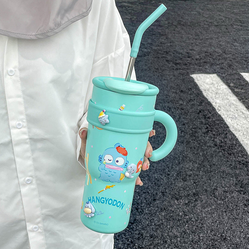 700/1200ml Sanrio Thermos Bottle Ice Water Cup Insulated Mug