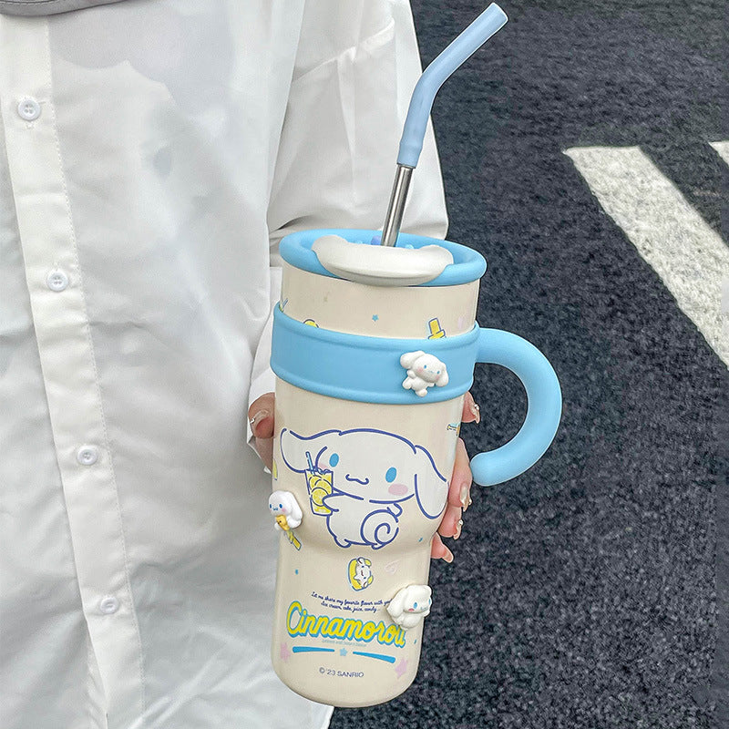 700/1200ml Sanrio Thermos Bottle Ice Water Cup Insulated Mug