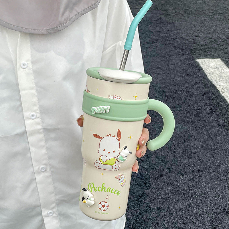700/1200ml Sanrio Thermos Bottle Ice Water Cup Insulated Mug