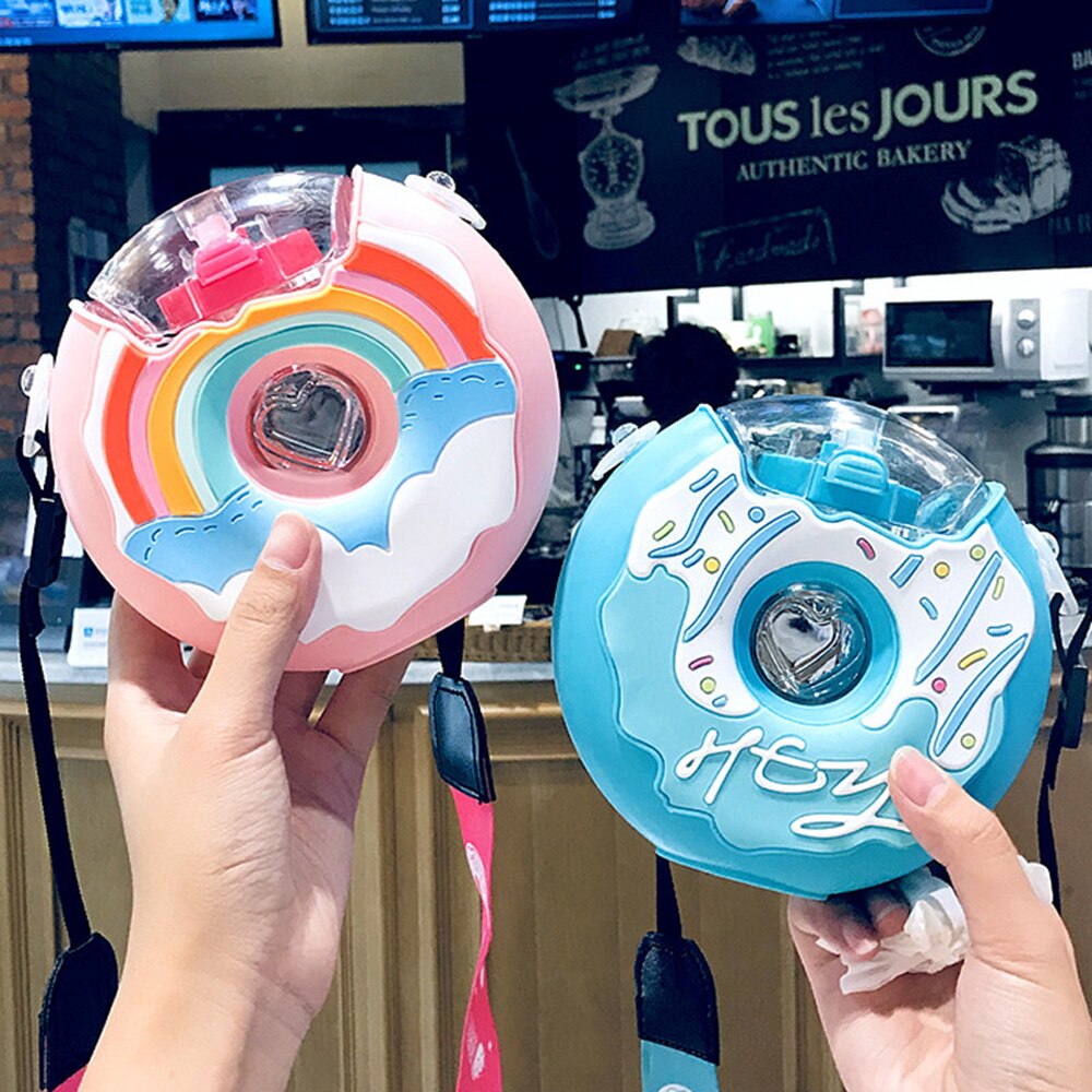 Kawaii Donut Water Bottles 380ML