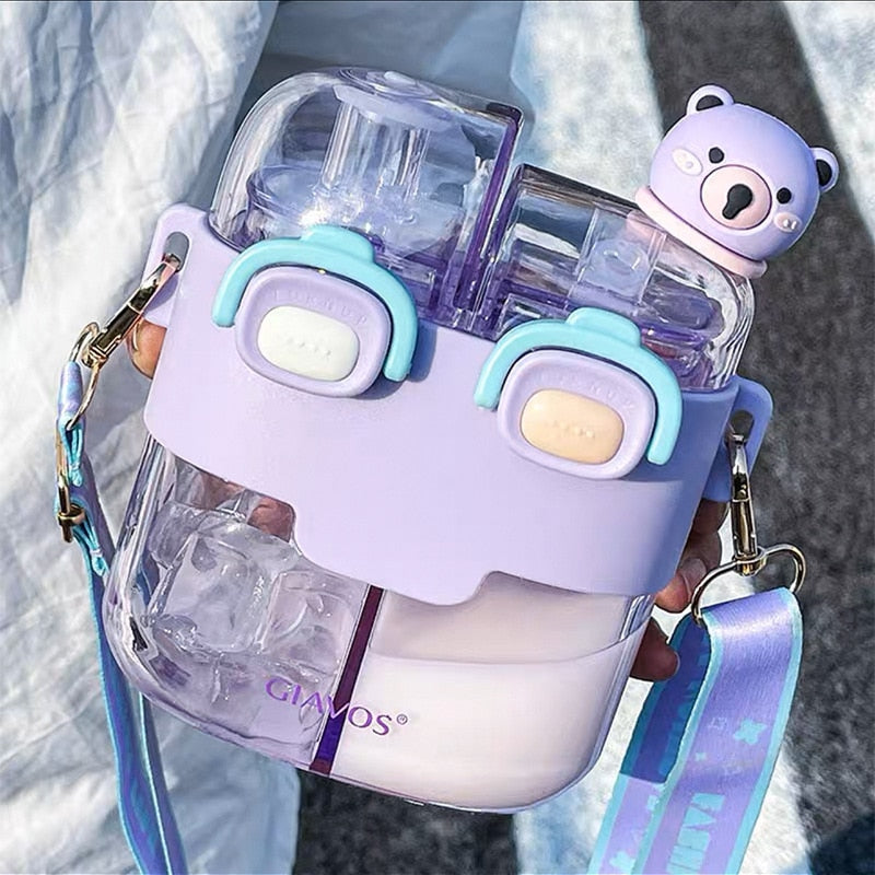 Kawaii Double Drinking Bottle 530ML