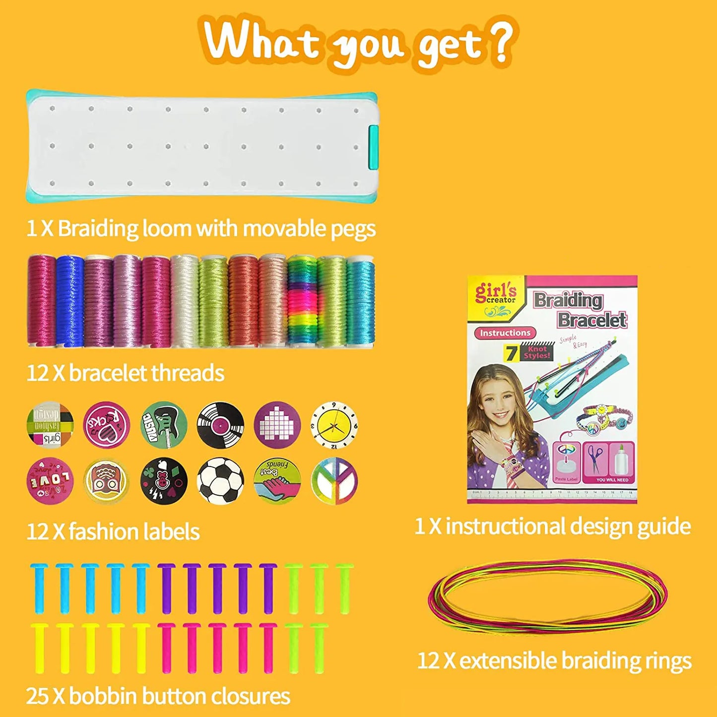 Friendship Bracelet Making Kit for Girls