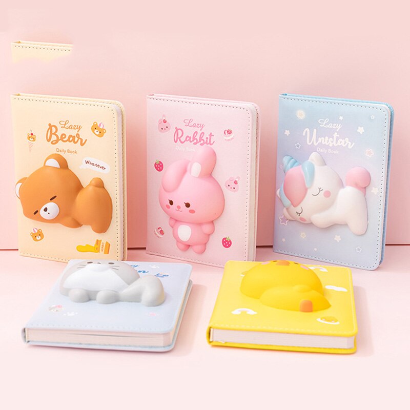 Cute Animals Squishy Notebook Unicorn Rabbit